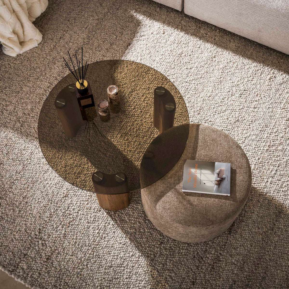 ARCHITECTURE Industrial coffee table 100cm oiled oak black frame