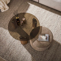 ARCHITECTURE Industrial coffee table 100cm oiled oak black frame
