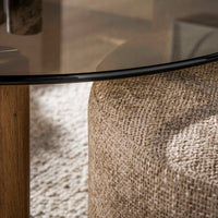 ARCHITECTURE Industrial coffee table 100cm oiled oak black frame