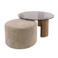 ARCHITECTURE Industrial coffee table 100cm oiled oak black frame