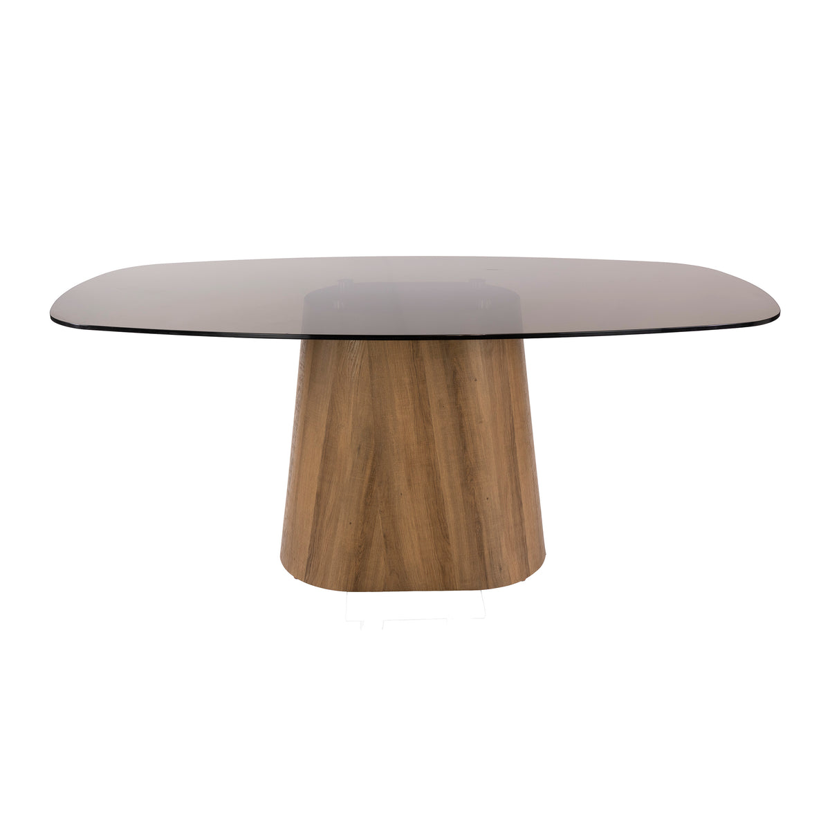 TINTO CENTRO Esstisch dänisch oval 215cm / Bronzefarbenes Glas