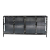 AMAZONAS Solid sideboard 150cm acacia metal tree edge