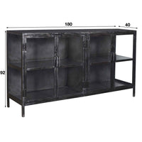 AMAZONAS Solid sideboard 150cm acacia metal tree edge