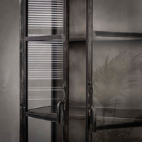 Vitrine Rift Metal 2 Türen / Gunmetal