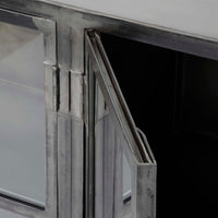Vitrine Rift Metal 2 Türen / Gunmetal