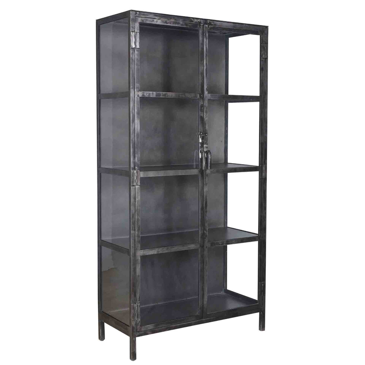 Vitrine Rift Metal 2 Türen / Gunmetal