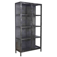 Vitrine Rift Metal 2 Türen / Gunmetal