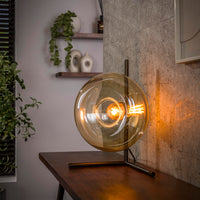 Tischleuchte SOLL 1F – 40 cm, Glas & Metall, 3 Farbvarianten