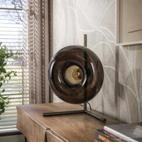 Tischleuchte SOLL 1F – 40 cm, Glas & Metall, 3 Farbvarianten