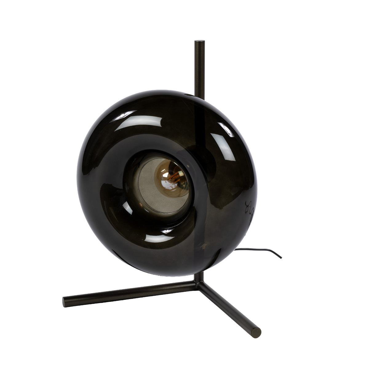 Tischleuchte SOLL 1F – 40 cm, Glas & Metall, 3 Farbvarianten