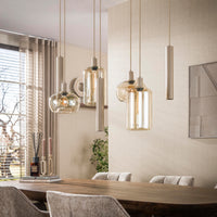 Pendelleuchte Serene 4+3-Fassungen / Beige