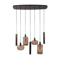 Pendelleuchte Serene 4+3-Fassungen / Beige