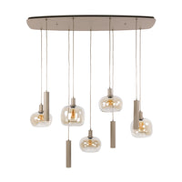 Pendelleuchte Serene 5+4-Fassungen / Beige