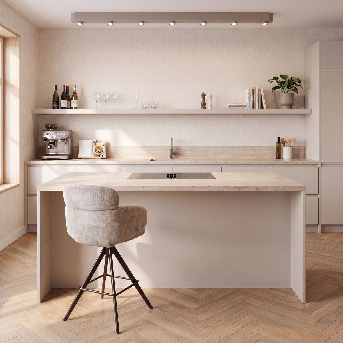 Deckenleuchte DECKENLEUCHTE BAR – 3, 5 ODER 7 SPOTS IN BRONZE & BEIGE