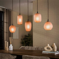 Pendelleuchte Altura 5-Fassungen / Sienna braun-frosted