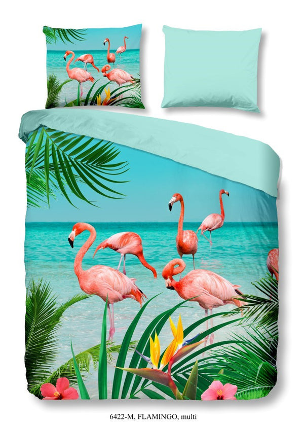 Flamingo Bettbezug mit Kissenbezug