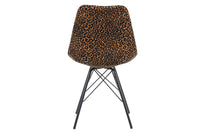 Design Stuhl SCANDINAVIA MEISTERSTÜCK Chenille Metallgestell