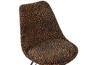 Design Stuhl SCANDINAVIA MEISTERSTÜCK Chenille Metallgestell