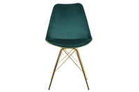 Design Stuhl SCANDINAVIA MEISTERSTÜCK Chenille Metallgestell