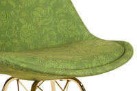 Design Stuhl SCANDINAVIA MEISTERSTÜCK Chenille Metallgestell