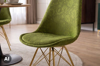 Design Stuhl SCANDINAVIA MEISTERSTÜCK Chenille Metallgestell