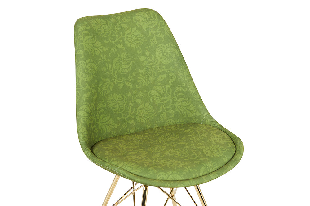 Design Stuhl SCANDINAVIA MEISTERSTÜCK Chenille Metallgestell