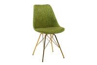 Design Stuhl SCANDINAVIA MEISTERSTÜCK Chenille Metallgestell