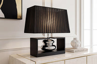 EUPHORIA Handcrafted driftwood table lamp 45cm beige with linen shade