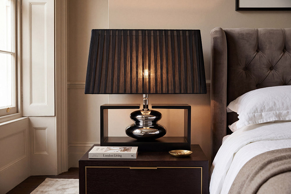 EUPHORIA Handcrafted driftwood table lamp 45cm beige with linen shade
