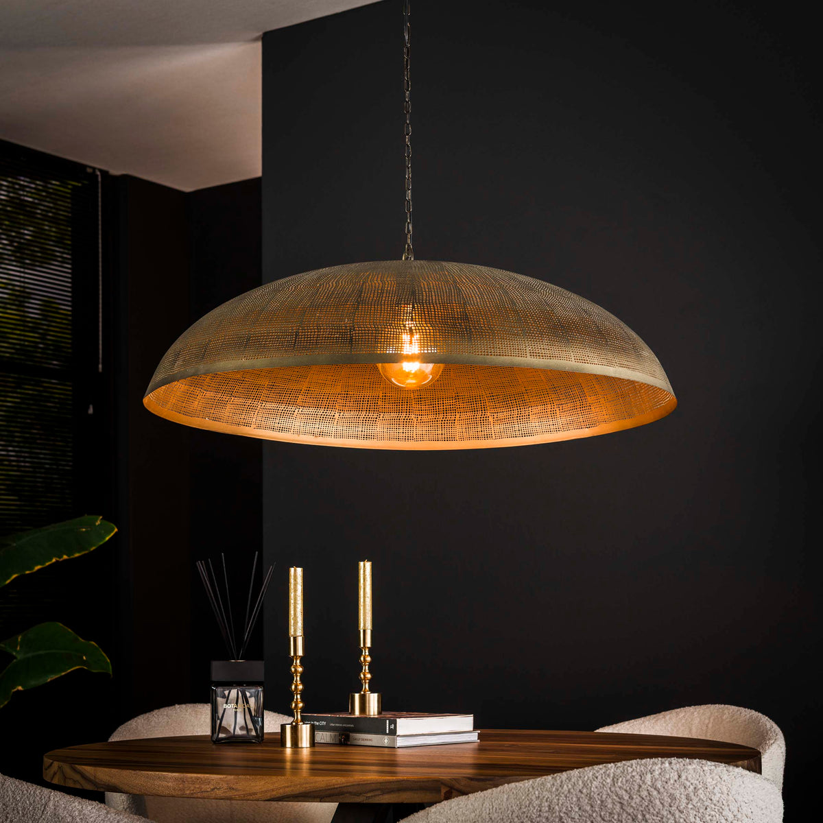 COSMIS Pendelleuchte 1-Fassung Ø90cm / Antikbronze