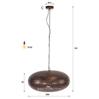 Pendelleuchte CIELO – Antikkupfer – Ø 68 oder Ø 90 cm
