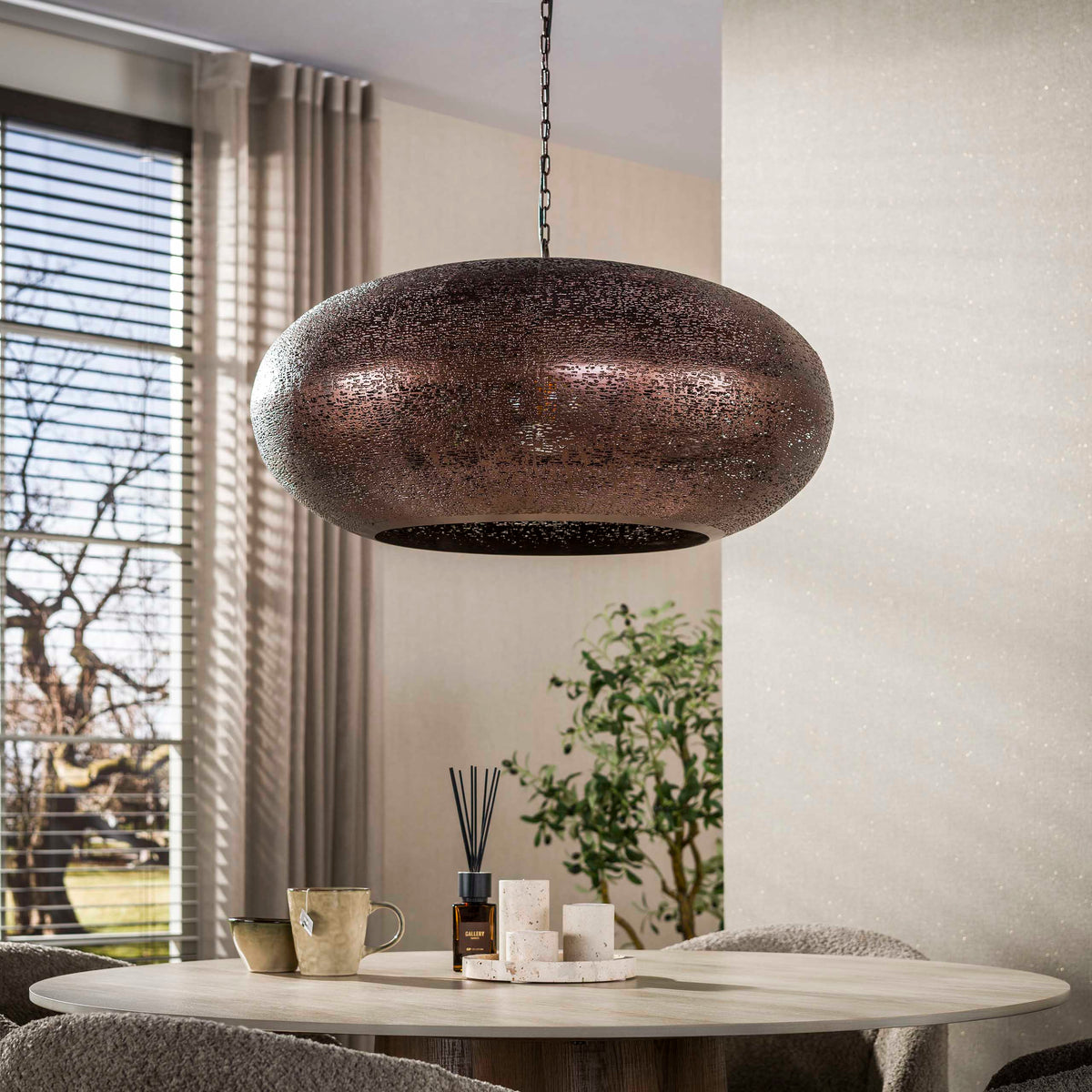 Pendelleuchte CIELO – Antikkupfer – Ø 68 oder Ø 90 cm