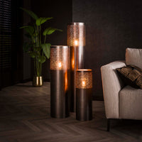 Stehleuchte Cylinder Glow 1-Fassung 60cm / Schwarznickel