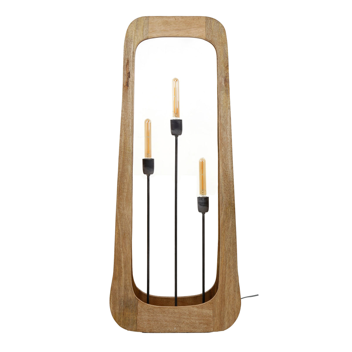 Stehleuchte Bray 3-Fassungen / Massiv Mango