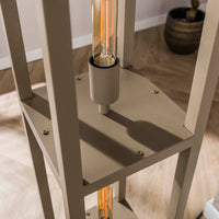 Stehleuchte QUADRA 4F – Beige & Arctic Schwarz
