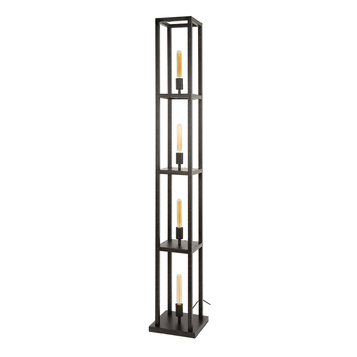 Stehleuchte QUADRA 4F – Beige & Arctic Schwarz