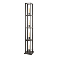 Stehleuchte QUADRA 4F – Beige & Arctic Schwarz