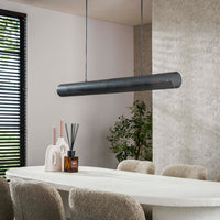 Pendelleuchte Tube Mesh 4-Fassungen 120cm / Artic schwarz