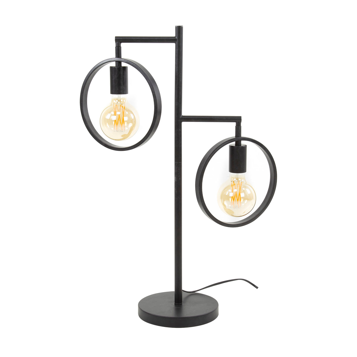 Tischleuchte Ring 2-Fassungen / Charcoal