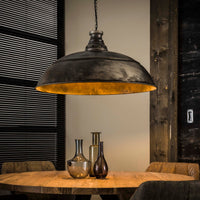 Pendelleuchte Industry 1-Fassung Ø80cm / Alt Silber