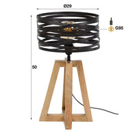 Tischleuchte Twist 1-Fassung / Slate grey