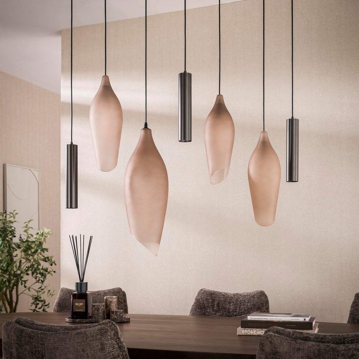 Pendelleuchte Cocoon 4+3-Fassungen