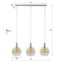 Pendelleuchte Sfera Tricolore 3-Fassungen
