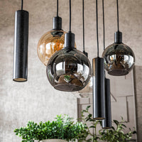 Pendelleuchte Sfera Tricolore 4+3-Fassungen