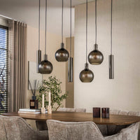 Pendelleuchte Sfera Tricolore 4+3-Fassungen
