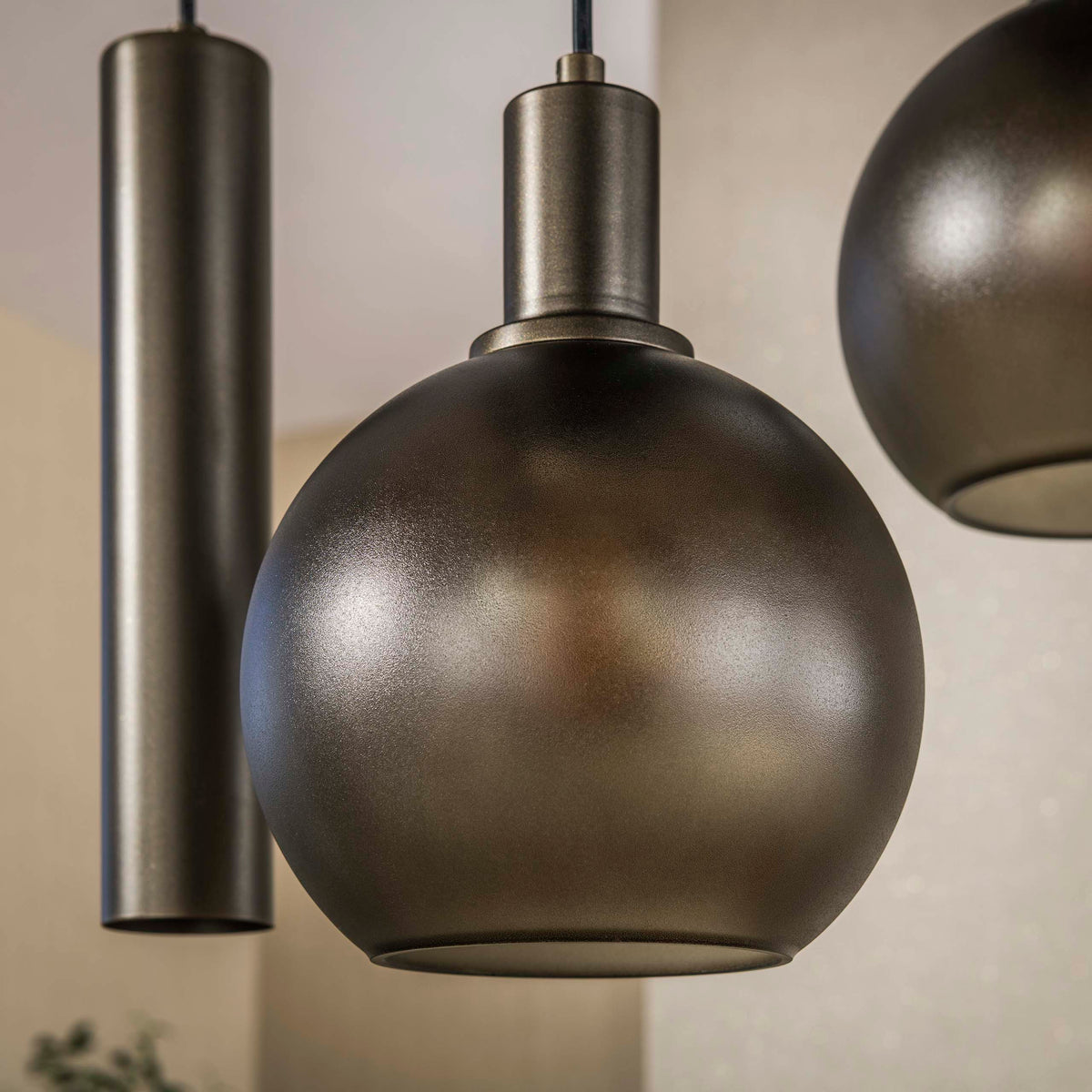 Pendelleuchte Sfera Tricolore 4+3-Fassungen