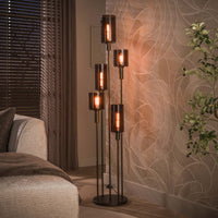 EUPHORIA Handcrafted driftwood table lamp 45cm beige with linen shade