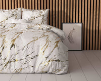 Bettwäsche Marmor--Set Bettbezug & Kissenbezüge