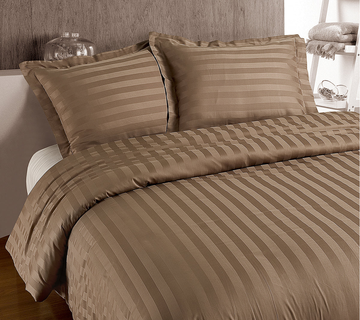Bettwäsche Hotel Stripe Bettbezug mit Kissenbezug
