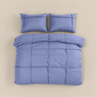 Bettwäsche Washed Tufted Blau Bettbezug & Kissenbezüge